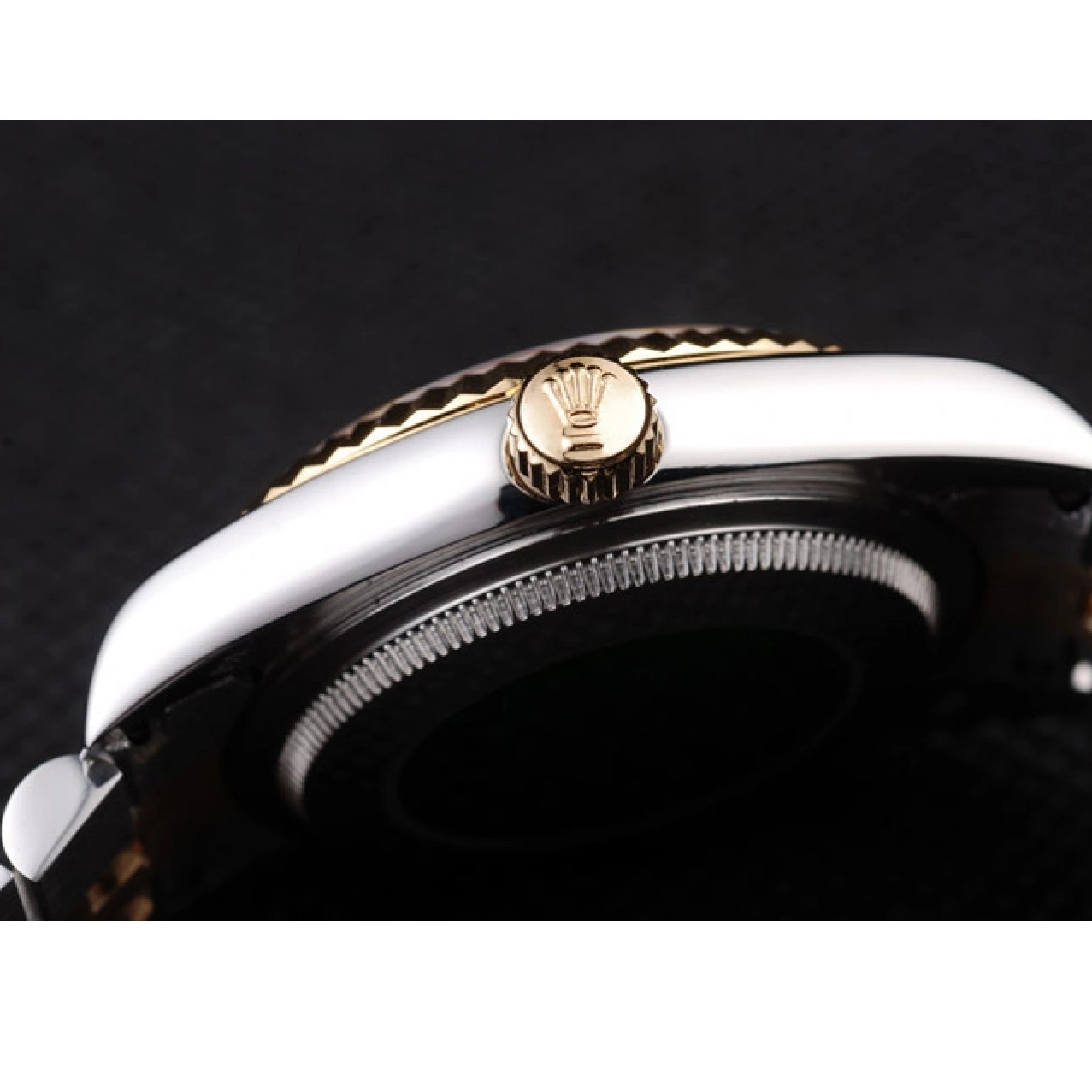 AAA Replica Watches 18k DateJust Dial Two Silver Steel Plated Stainless Gold Rolex 98084 Tone 0801